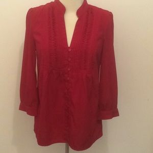 Bib Front 3/4 Sleeve Top